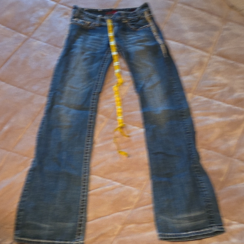Rock & Roll Cowgirl Blue Low Rise Jeans 28 X 36